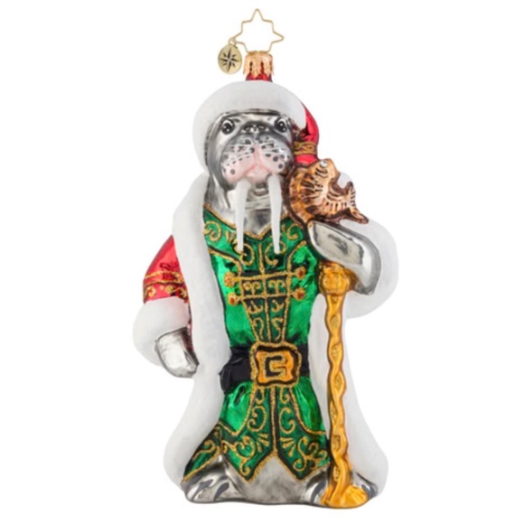 Christopher Radko “Magnificent Walrus” Ornament #1019657 – Retired NIB Gift Box - Picture 1 of 7